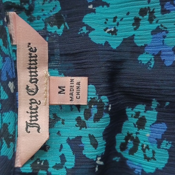 Juicy Couture floral cold shoulder teired Top, Women’s Size Med - Picture 2 of 6